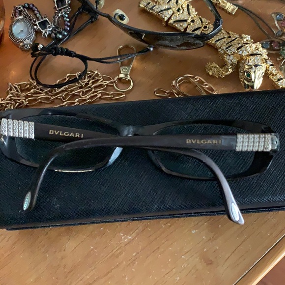 Bylgari with rhinestones eyeglasses frames - Picture 1 of 7